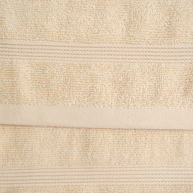 Махровое полотенце для ног с полосками GM Textile 50х70см 450г/м2 (Бежевый) Сумы - изображение 3