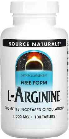 Аргинин Source Naturals L-Arginine 1000 мг 100 таб Киев