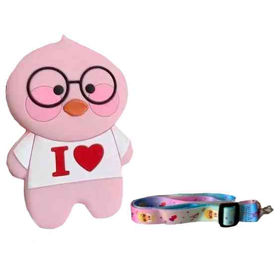 Сумочка силіконова, C4352 каченя  Рожевий Вінниця