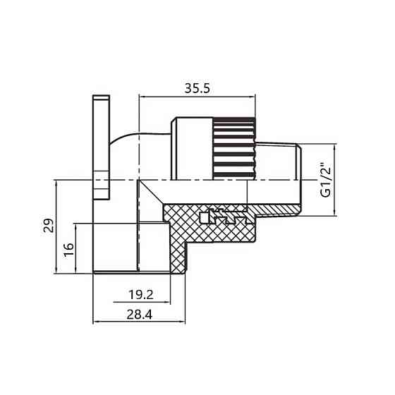 Кутик PPR Thermo Alliance настінний 20х1/2