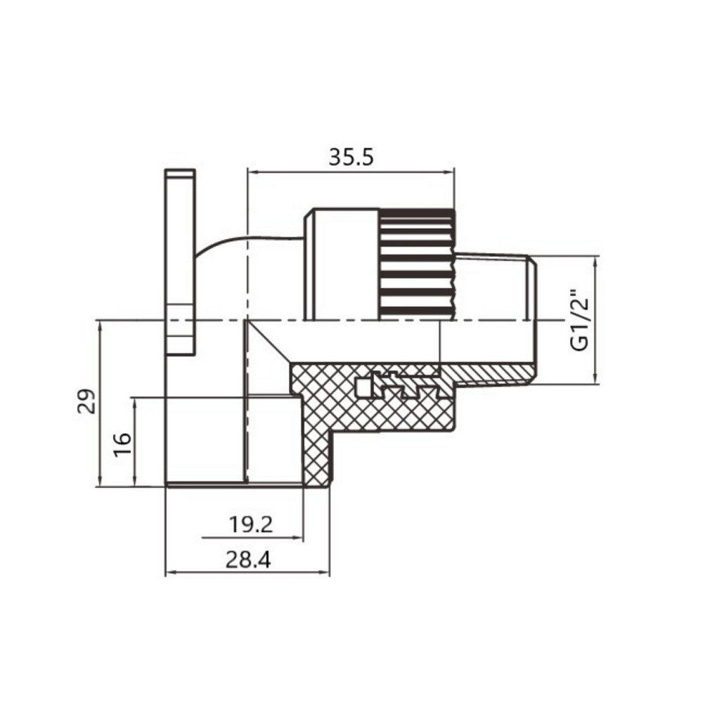 Кутик PPR Thermo Alliance настінний 20х1/2
