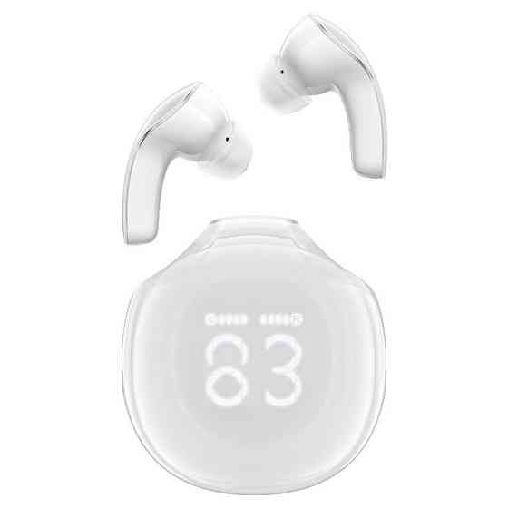 Бездротові навушники ACEFAST T9 Crystal (Air) color bluetooth earbuds Porcelain White Київ