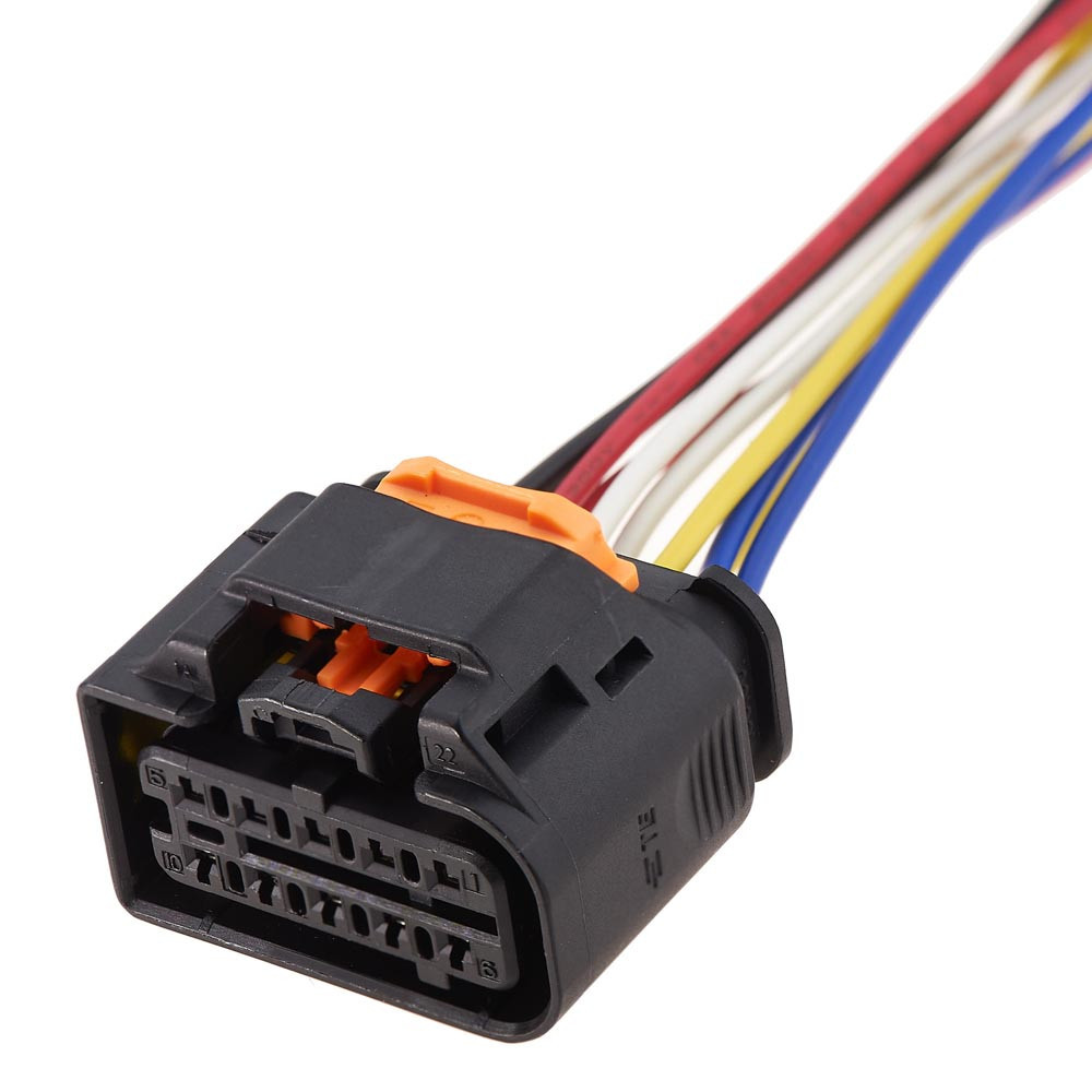 Електричний з'єднувач із дротом, 10-контактний Чорний, Пластик, Київ - фото 1