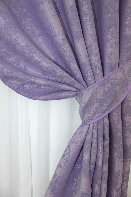 Шторна тканина жакард, колекція "Sultan XO" Туреччина колір лавандовий 1285ш Київ - фото 6