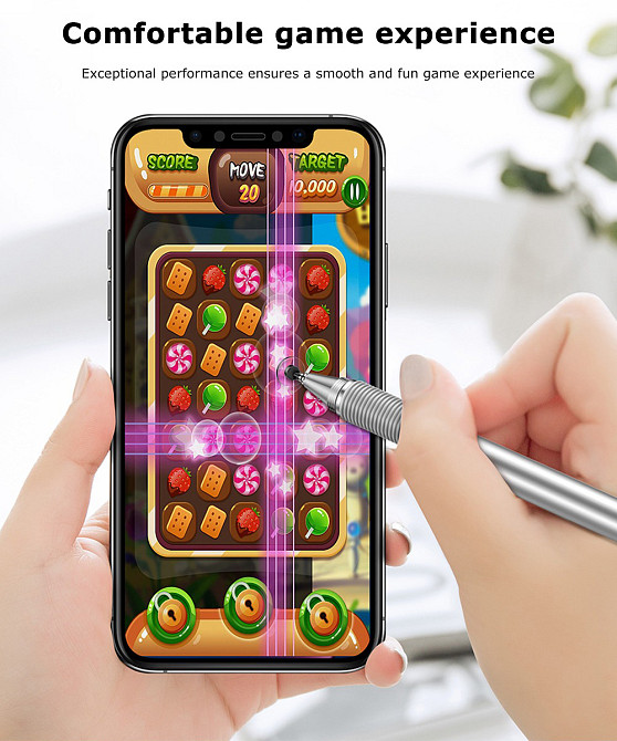 Стилус Baseus Golden Cudgel Capacitive Stylus Pen ACPCL-01 (Черный) Миколаїв - фото 7