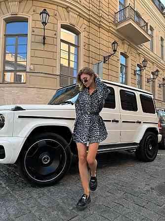 Жіноча леопардова сорочка оверсайз із джинсу Сірий Одеса