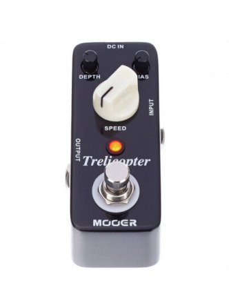 Гитарная педаль Mooer Trelicopter MTR1, аналоговое Tremolo, True Bypass, регулировка Depth, Rate и Bias, металлический корпус Киев