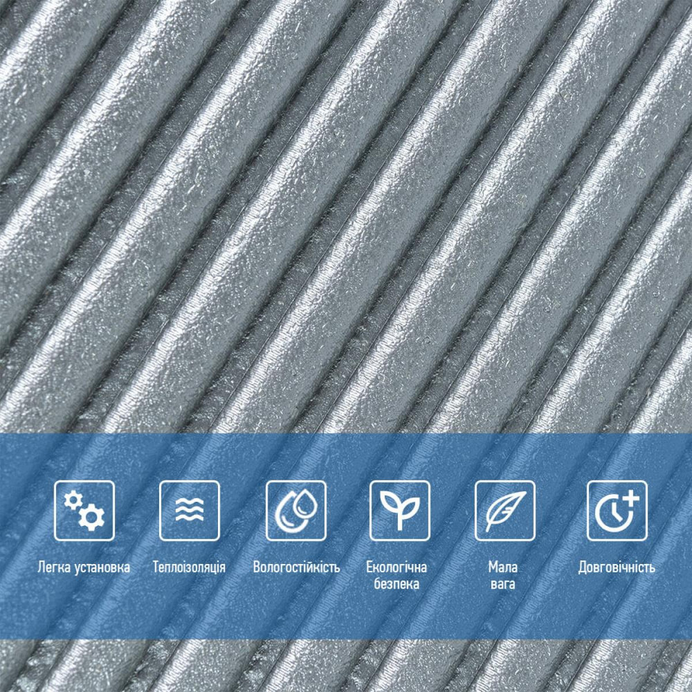 Декоративная 3D панель Бамбук серая, самоклеящаяся Киев - изображение 4