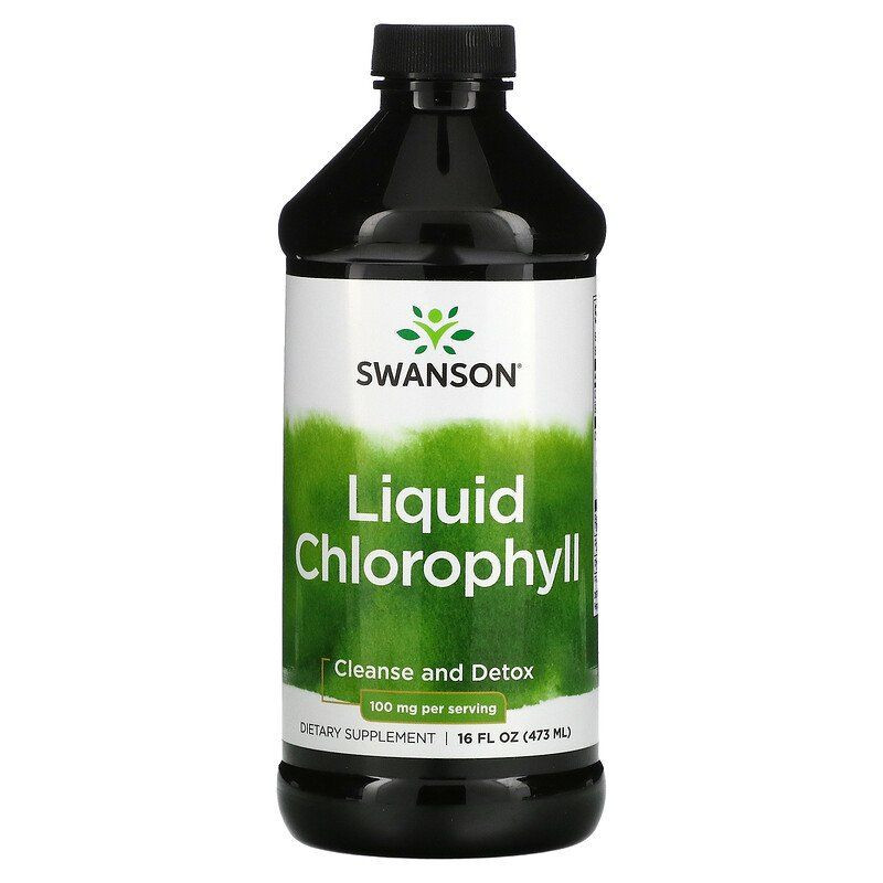 Хлорофіл рідкий (Liquid Chlorophyll) Swanson, 100 мг, 473 мл Київ - фото 1