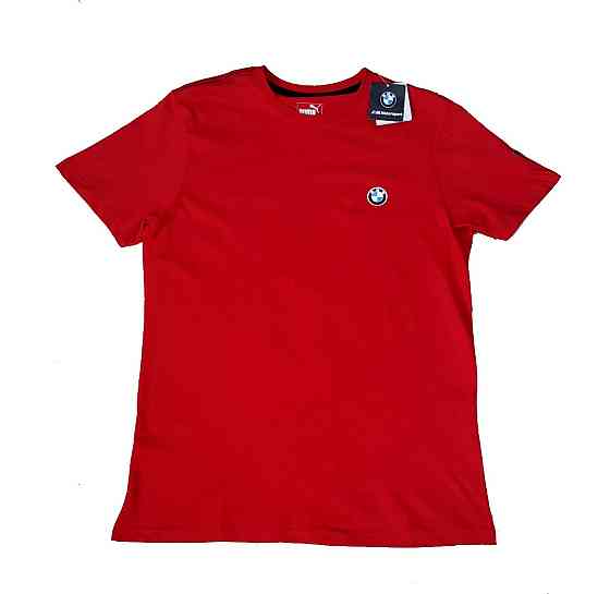 Мужская батальная однотонная трикотажная футболка Puma BMW Киев