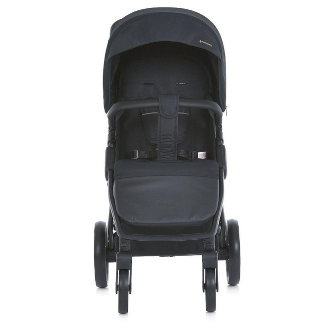 Коляска дитяча EL CAMINO DYNAMIC PRO Special Blac прогулянкова з чохлом та дощовиком Чорна (ME 1053-3) Чернігів - фото 8