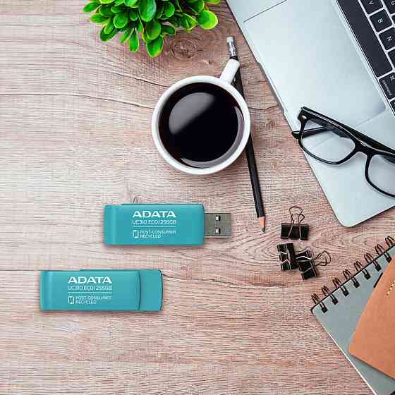 Flash A-DATA USB 3.2 UC310 Eco 128Gb Green Киев