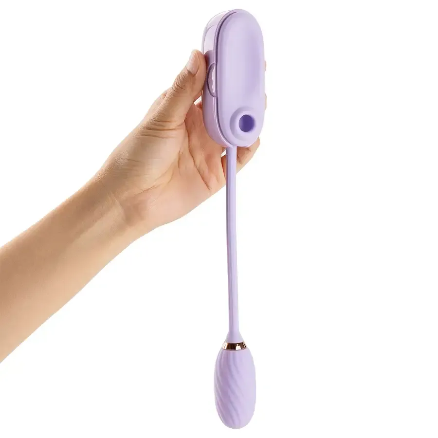 Вакуумний кліторальний стимулятор Otouch Louis Vibrate Purple з віброяйцем, у кейсі Львів - фото 3