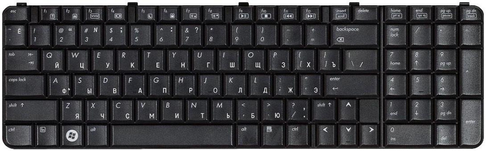 Клавиатура для ноутбука HP Pavilion (HDX9000) Black, RU/EN Вінниця - фото 2