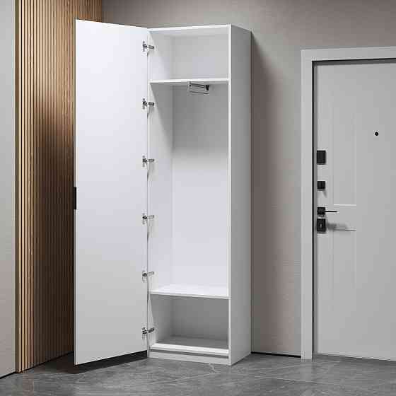 Шафа пенал VAYS з висувною вішалкою та полицями M-42 Антрацит Львів