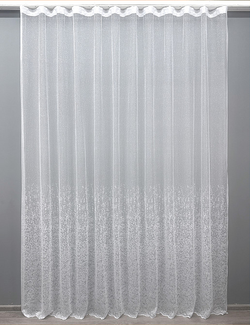 Тюль жакард, колекція "Мармур" колір теплий білий 1542т Київ - фото 8