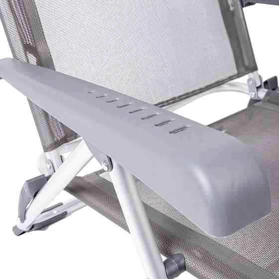 Кресло раскладное Bo-Camp Saint-Tropez Grey (1204796) Вінниця