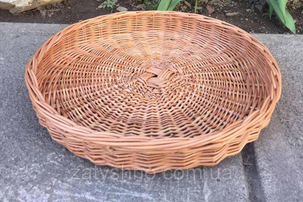 Кругла плетена таця Київ - фото 5