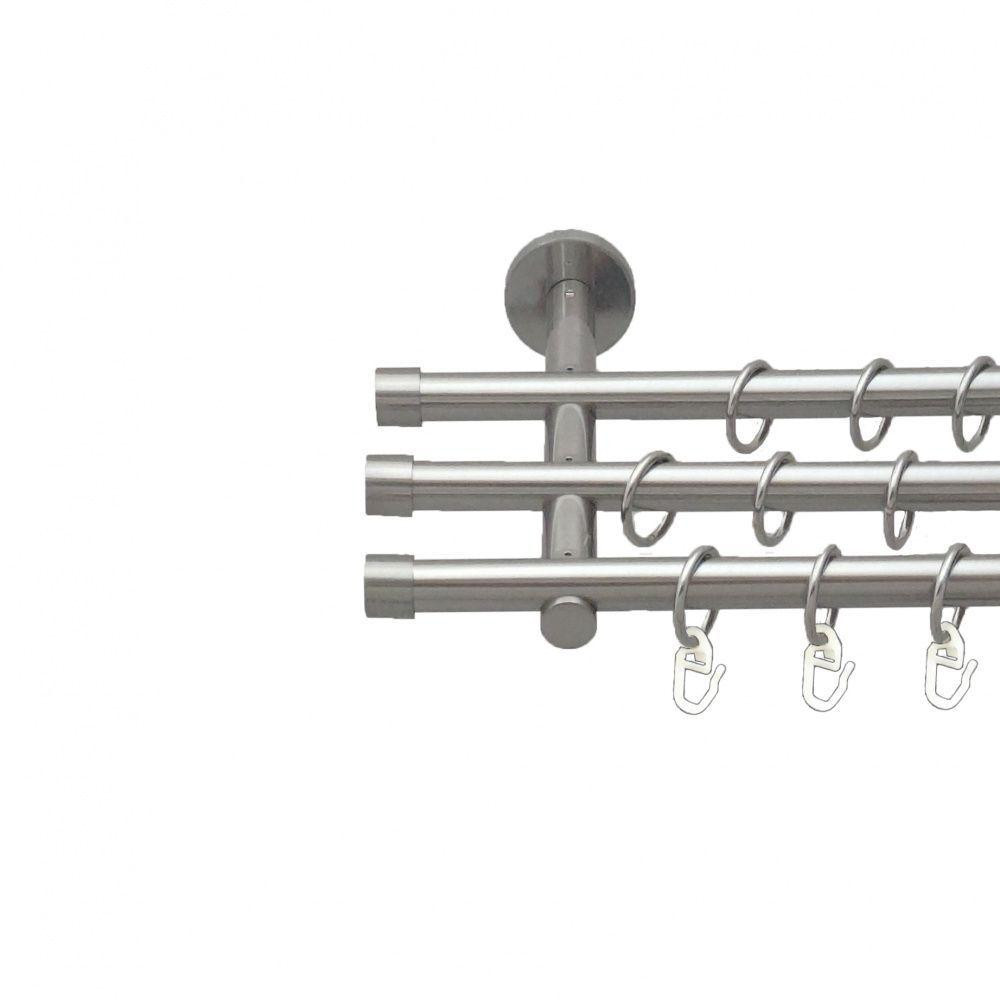 Карниз Orvit Заглушка металевий трирядний циліндр (20 см) гладка труба кільце металеве Нержавіюча Сталь Львов - изображение 1