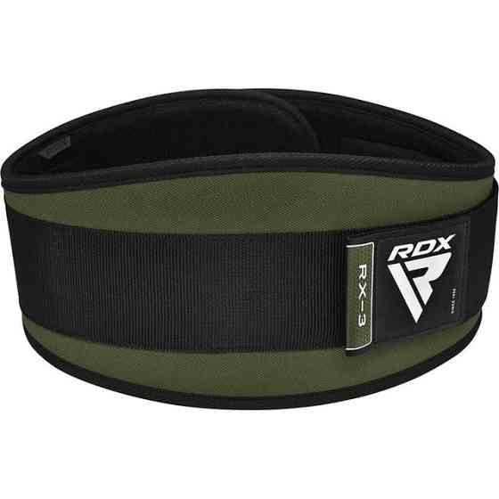 Пояс для важкої атлетики RDX RX3 EVA Curve неопреновий Army Green S Кам'янське