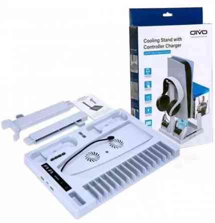 Подставка PS5 Fat / Slim с охлаждением зарядка для геймпада OIVO IV-P5246XW Киев