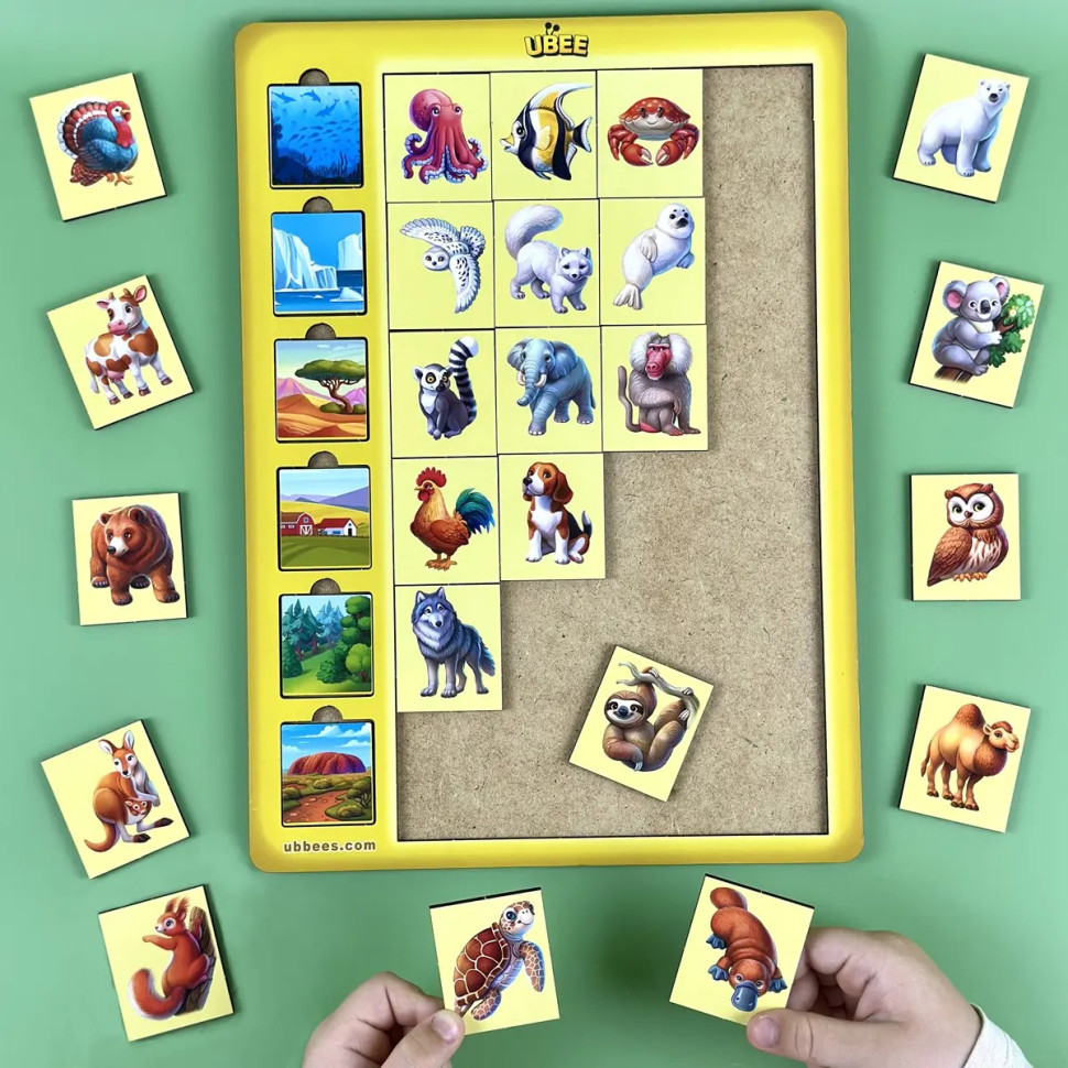 Дерев'яний дитячий сортер "Асоціації тварини" (ПСД300) PSD300 Вінниця - фото 3