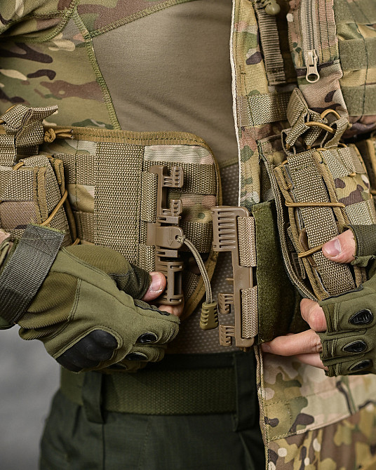 Тактична плитоноска з чотирма точками швидкого скидання North Мультикам ВТ7912 Одеса - фото 12