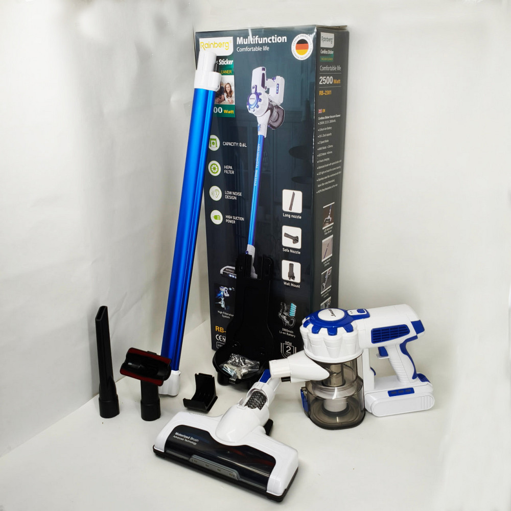 Мощный ручной вертикальный пылесос Rainberg RB-2301 2500Вт, Электрический вертикальный пылесос QD-21 Львов - изображение 5