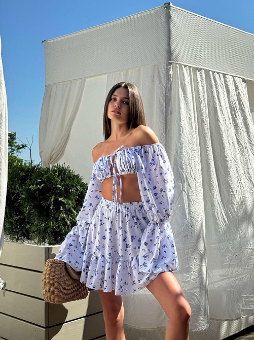 Женский стильный войлочный летний костюм софт Одесса - изображение 3