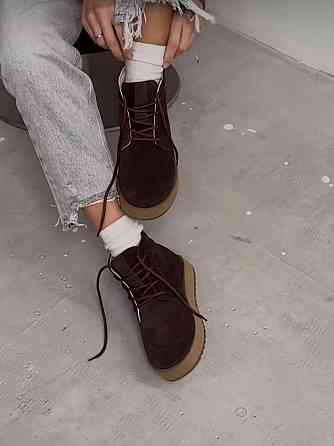 Molly Ботинки MOLLY шоколадные натуральная замша зимние высота 11см (5654) Коломыя