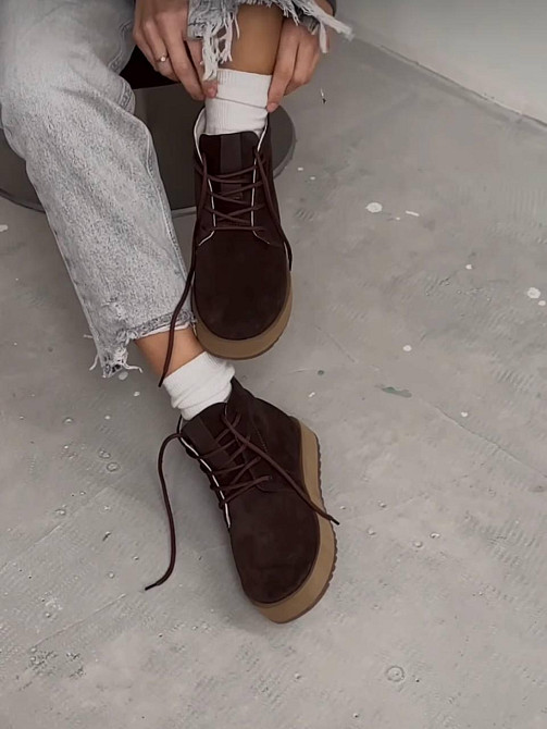 Molly Ботинки MOLLY шоколадные натуральная замша зимние высота 11см (5654) Коломыя - изображение 3