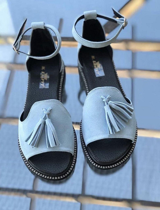 M.KRAFT Босоніжки жіночі M.KRAFT 0169 блакитні (літо, замша натуральна) (3633) лише 36р.38р. 38 Коломия - фото 1