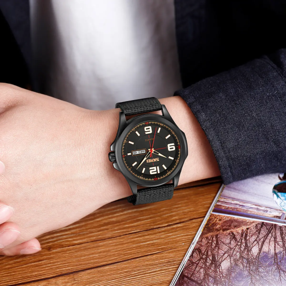 Чоловічий наручний годинник Skmei 9315 (Чорний) Вінниця