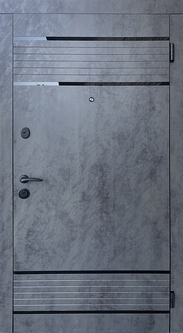 Квартирні двері Форт-М, модель ДУЕТ, комплектація "КОМФОРТ" колір оксид темний/оксид світлий Київ - фото 1