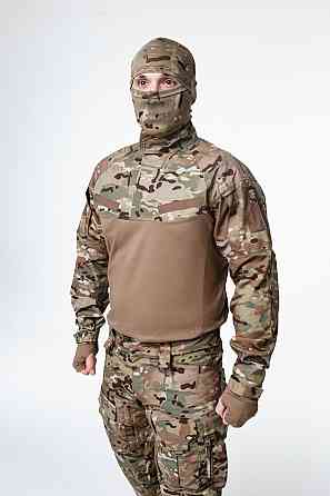 Чоловічі військові літні штани мультикам з наколінниками, ріп стоп, зміцненими зонами та еластичними вставками Львів