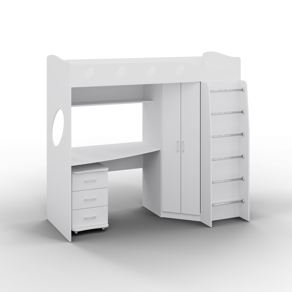 Детская Everest, Белый, 2032/1032/1850, 800х2000 Львов - изображение 1