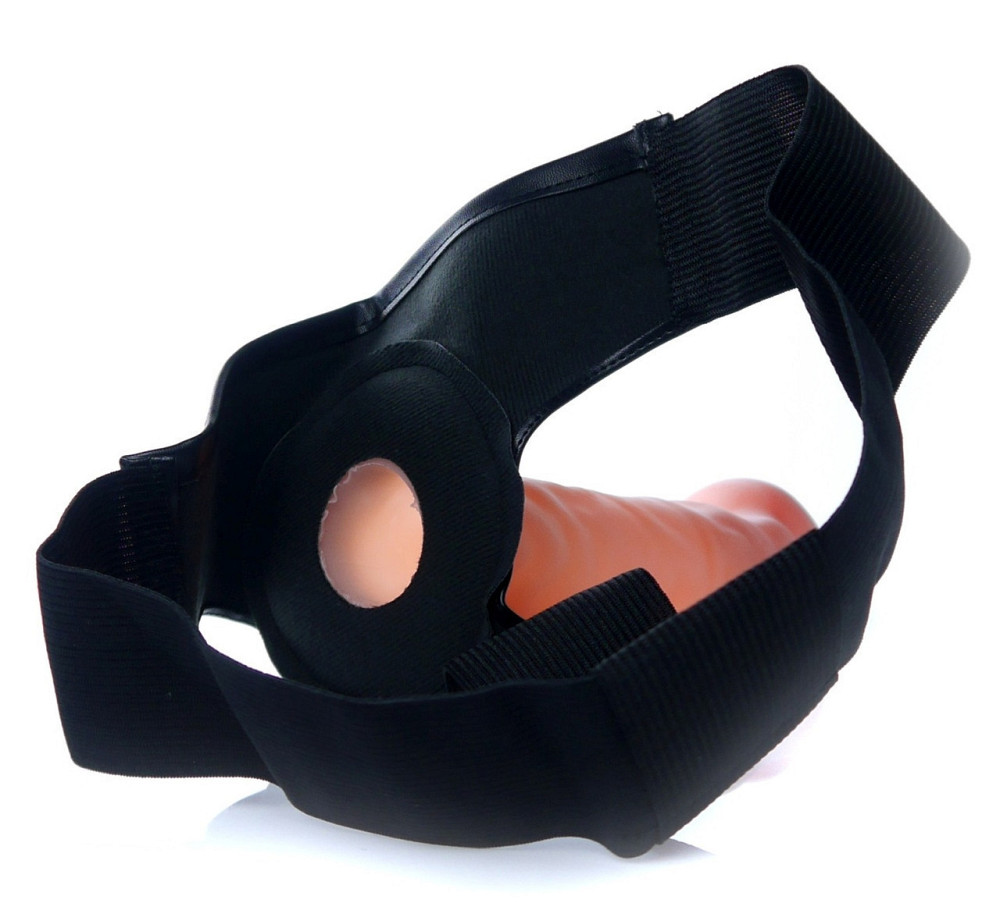 Страпон Vibrating Hollow Strap-on Cyber Skin Sex Aura Київ - фото 7