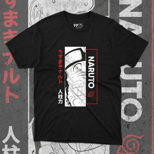 Футболка для підлітка хлопчика з принтом Наруто Узумакі Black Розмір 160 Anime10336 Дніпро - фото 1