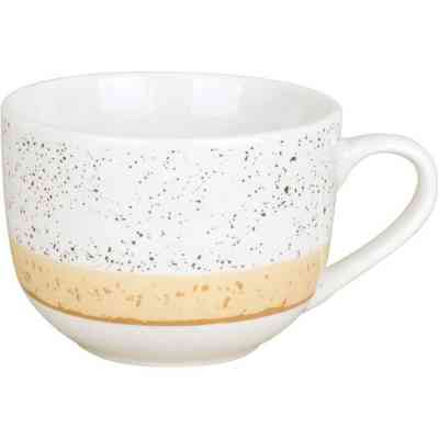 Чашка Ardesto Siena, 500мл, порцеляна, біло-жовтий (AR2950SBG) Вінниця