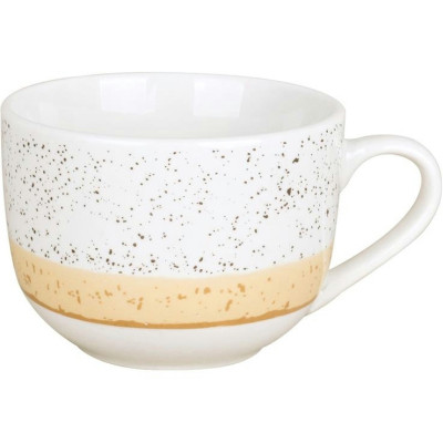 Чашка Ardesto Siena, 500мл, порцеляна, біло-жовтий (AR2950SBG) Винница - изображение 1