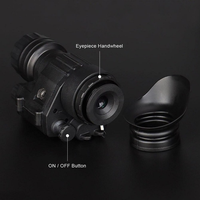 Тактический монокуляр ночного видения Night Vision PVS-14 + адаптер на шлем L4G24 + J-arm Mount + Рог дугой Винница - изображение 8