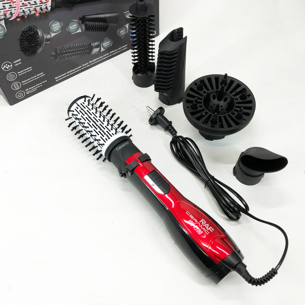 Легкий профессиональный фен, Фен-браш для укладки, Фен-стайлер для вьющихся волос Стайлер укладки MI-89 Львов - изображение 9