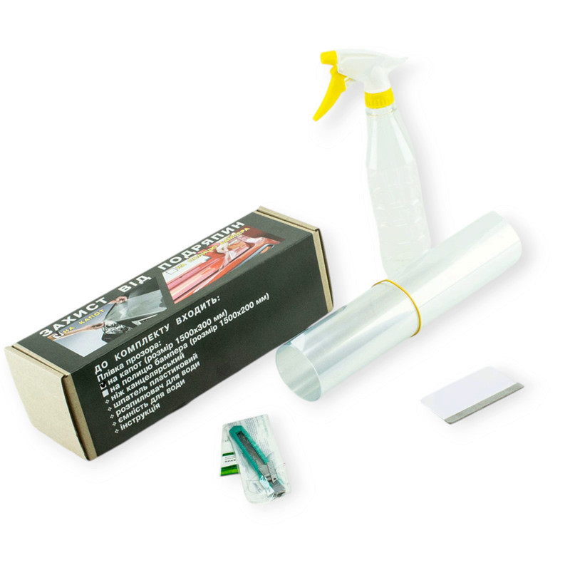 Плівка захисна від сколів "на капот" 1500х300мм прозора Мукачево - фото 1