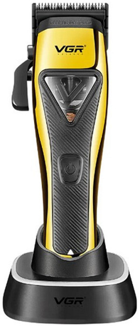 Набір для стрижки 3в1 VGR V-642 Gold: машинка, тример, шейвер IPX6, 4 швидкості, до 250 хв, LED, USB та метал Одеса - фото 7