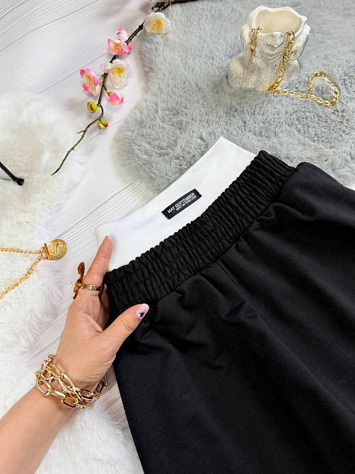 Жіночий стильний повсякденний костюм двоїнка та еластичний мікродайвінг Білий, 46/48 Одеса - фото 3