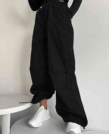 Женские широкие базовые брюки карго плащовка Одесса