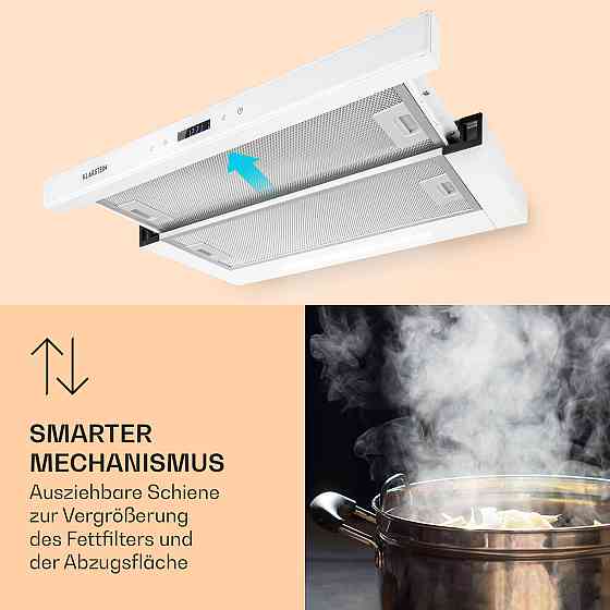 Mariana Neo 60 витяжка з плоским екраном 60 см 640 м3/год витяжка LED білий (Німеччина, читати опис) Рівне