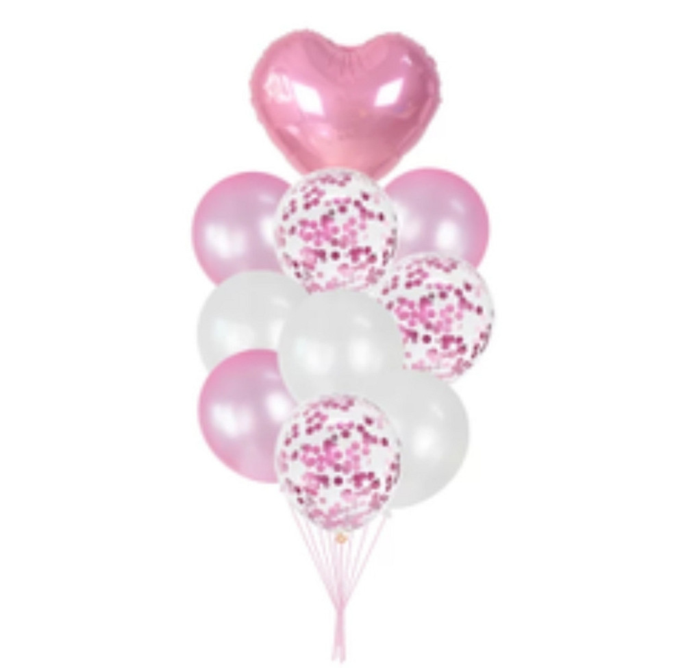 Набор воздушных шаров розовый 10шт. Киев - изображение 1