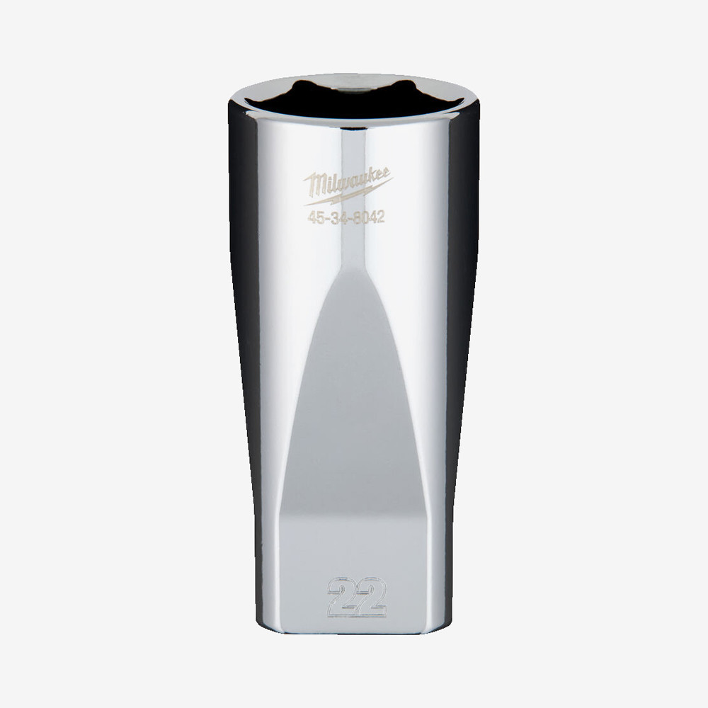 Головка хромована метрична подовжена 3/8'' MILWAUKEE, 22мм Одеса - фото 1