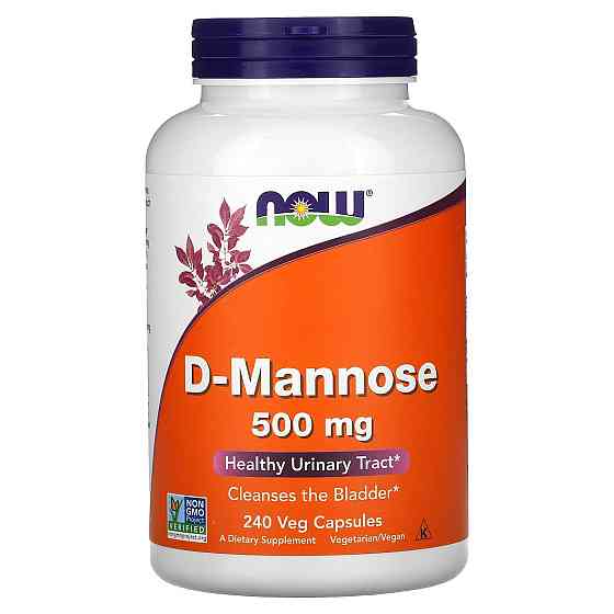 D-манноза, D-Mannose, Now Foods, 500 мг, 240 вегетарианских капсул Луцьк